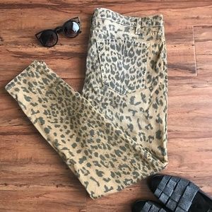 AUTHENTIC Current Elliott Stiletto Leopard Jeans